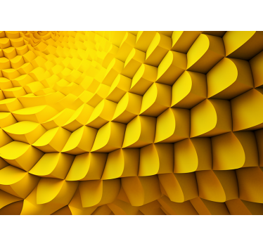 3d hatású fototapéta futurisztikus geometria - TenStickers