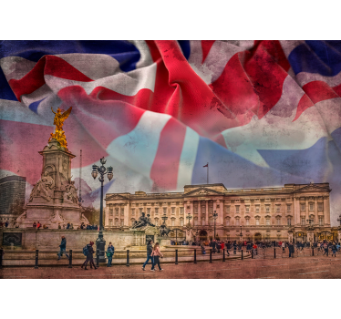 Buckingham absztrakt Londoni falfestmények - TenStickers