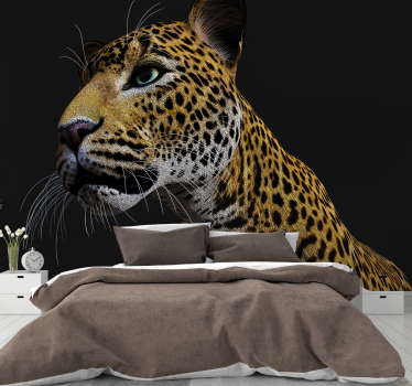 3d heves leopárd 3d freskó háttérkép - TenStickers