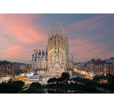 Sagrada familia barcelona fotófestmény - TenStickers