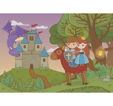 Szent györgy meséje Gyermek hálószoba falfestmények - TenStickers