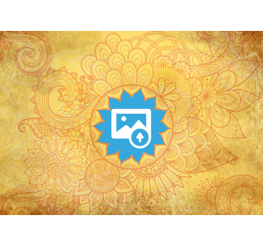 Sárga jóga mandala zen fotó háttérkép - TenStickers