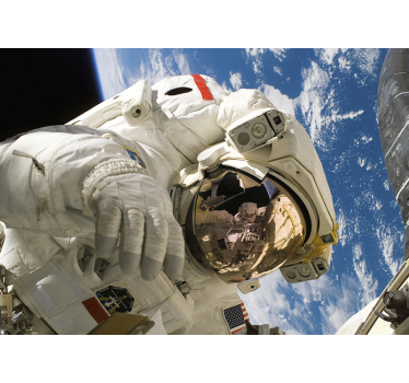 Austronaut földi falfestményekkel hálószobákhoz - TenStickers