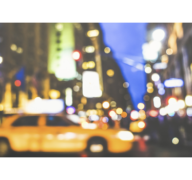 Elmosódott éjszaka new york-i falfestményen - TenStickers