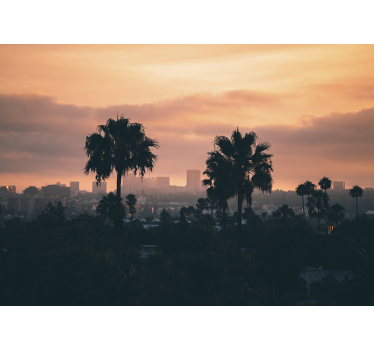 Falfestmény los angeles naplemente - TenStickers