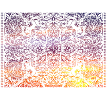 Paisley csempe zen háttérkép - TenStickers