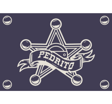 Seriff névvel hálószoba falfestmények - TenStickers