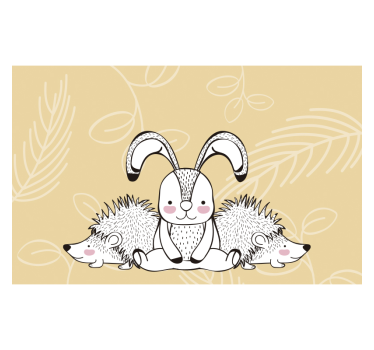 Sertés és nyúl hálószobai falfestmények - TenStickers