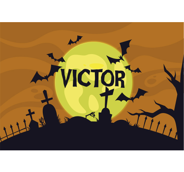 Vicces halloween dekoráció háttérkép - TenStickers