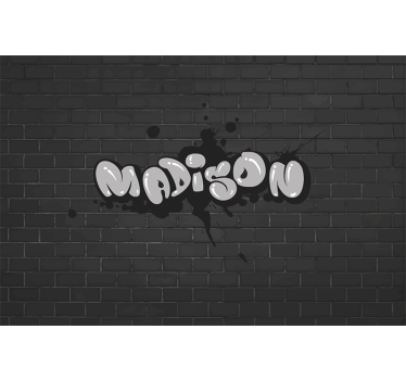 Személyre szabott graffiti egyedi fototapéta - TenStickers