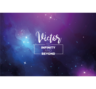 Galaxis személyre szabott idézet egyedi falfestmények - TenStickers
