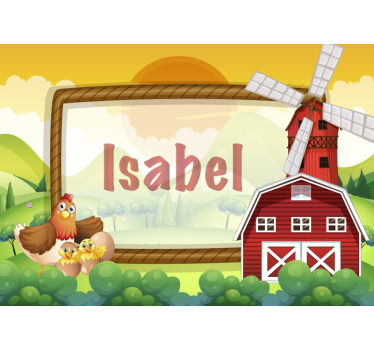 Farmos barátok gyermek hálószoba falfestmények - TenStickers