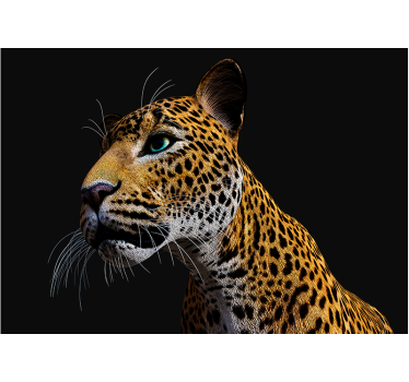 3d heves leopárd 3d freskó háttérkép - TenStickers