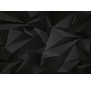 Sötét poly geometriai 3d freskó háttérkép - TenStickers