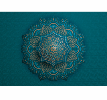 Mandala türkiz falfestmények - TenStickers
