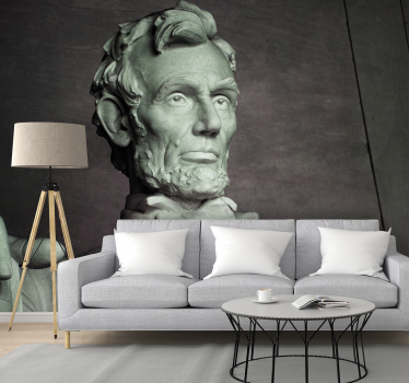 Abraham lincoln szobor művészet falfestmény - TenStickers