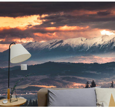 Arany felső lengyel tatry hegyi falfestmény - TenStickers