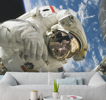 Austronaut földi falfestményekkel hálószobákhoz - TenStickers