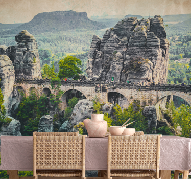 Bastei bridge view táj falfestmények - TenStickers