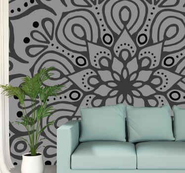 Bonyolult mandala elem falfestmények - TenStickers