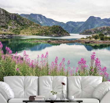 Bűvös norvég fjord - táj falfestmények - TenStickers