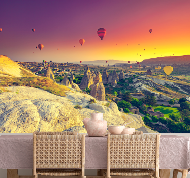 Cappadocia légballon táj falfestmények - TenStickers