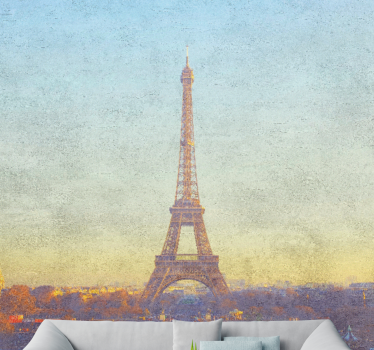 Eiffel-torony alkonyat párizsi falfestmények - TenStickers