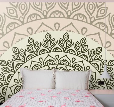 Emelő nap indiai mintás mandala falfestmények - TenStickers