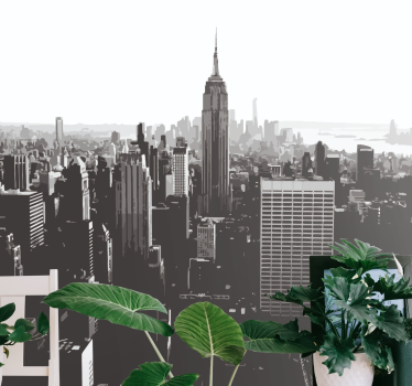 Empire state-tel díszített new york falfestmények - TenStickers