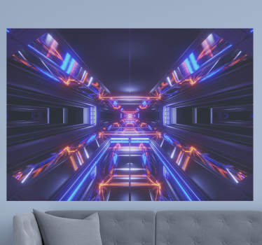 Falfestmény 3d alagút galaxis 3d falfestmény - TenStickers