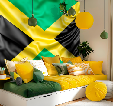 Faliképek más városokban és országokban jamaicai zászló - TenStickers