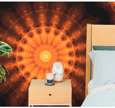 Festett napkelte mandala falfestmények - TenStickers