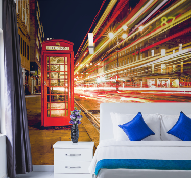 Ikonikus londoni éjszaka Londoni fototapéta - TenStickers