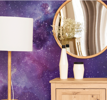 Lila galaxis csillagpor háttér házasság tapéta fotó - TenStickers