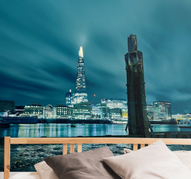 Londoni falfestmények - shard torony éjjel - TenStickers