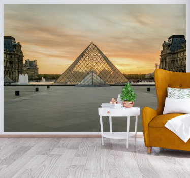 Louvre múzeum párizsi falfestmény - TenStickers