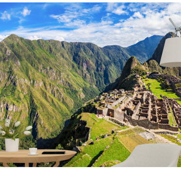 Machu picchu látképe Városi falfestmény - TenStickers