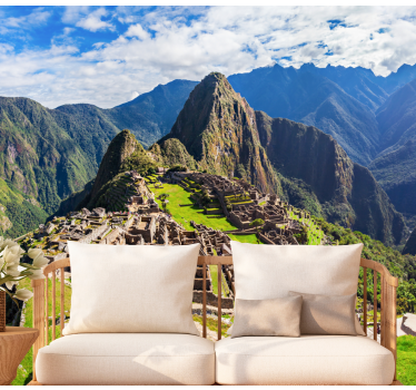 Machu picchu táj Városi falfestmény - TenStickers