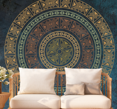 Mandala falfestmények - bonyolult geometriai elrendezések - TenStickers