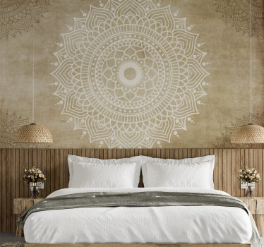 Mandala falfestmények régi papír textúrájú - TenStickers