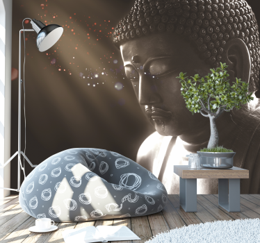 Meditáló buddha falfestmény - TenStickers