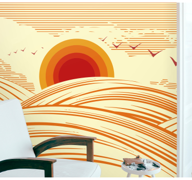 Naplemente horizont - táj falfestmények - TenStickers