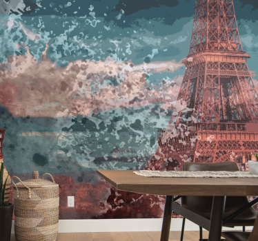 Párizsi falfestmények eiffel-torony látképe - TenStickers