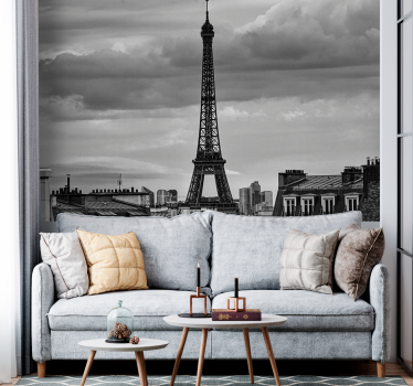 Párizsi falfestmények eiffel-torony vázlat - TenStickers
