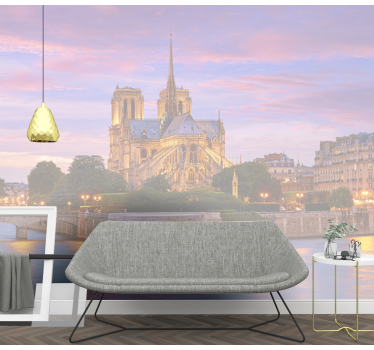 Párizsi falfestmények notre dame bazilika - TenStickers