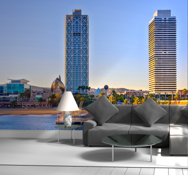 Puerto olímpico barcelona lounge fotótapéta - TenStickers