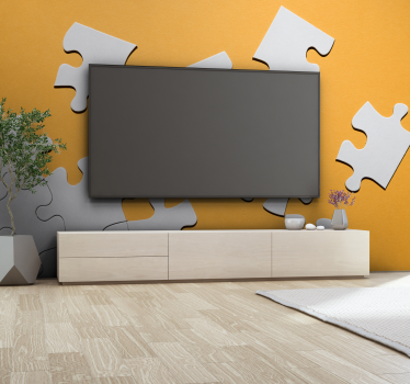 Puzzle darabokra szerelt falra 3d hatású falfestmények - TenStickers
