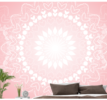 Szív felhő mandala falfestmények - TenStickers