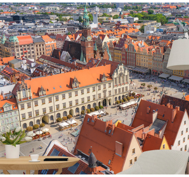 Történelmi városkép Városi falfestmény - TenStickers