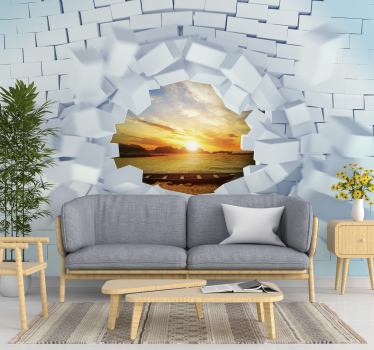 Trompe-l'oeil 3d tapéta - TenStickers